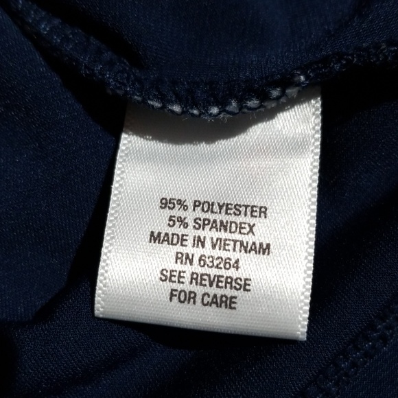 Navy Dressy Tank Top - Picture 3 of 4